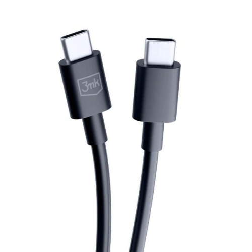 Kabel 3MK Hyper USB-C / USB-C 100W 1.2m Czarny/Black