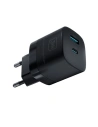 Hurtownia GSM - Ładowarka sieciowa 3MK Hyper GaN Charger USB-A 18W, USB-C 33W Czarny/Black - 3MK5809 - {ean13} - Hurt