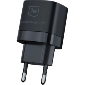 Hurtownia GSM - Nabíječka 3MK Hyper GaN Charger USB-A 18W, USB-C 33W Černá/Black - 3MK5809 - {ean13} - Hurt