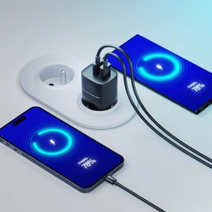 Hurtownia GSM - Nabíječka 3MK Hyper GaN Charger USB-A 18W, USB-C 33W Černá/Black - 3MK5809 - {ean13} - Hurt