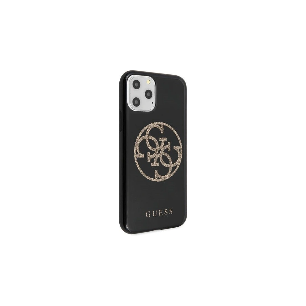 Hurtownia GSM - Etui Guess GUHCN58TPUBKGLG Apple iPhone 11 Pro czarny/black hard case Glitter 4G Circle Logo - GUE189BLK - {ean13} - Hurt