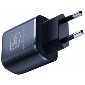 Hurtownia GSM - Hálózati töltő 3MK Hyper Charger USB-A, USB-C 20W PD QC fekete/black - 3MK5810 - {ean13} - Hurt