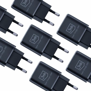 Hurtownia GSM - Nabíječka do sítě 3MK Hyper Charger USB-A, USB-C 20W PD QC černá/black - 3MK5810 - {ean13} - Hurt