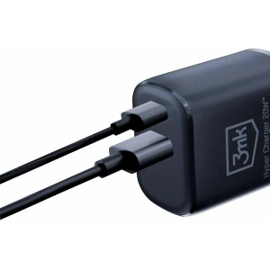 Hurtownia GSM - Nabíječka do sítě 3MK Hyper Charger USB-A, USB-C 20W PD QC černá/black - 3MK5810 - {ean13} - Hurt