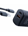 Hurtownia GSM - Ładowarka sieciowa 3MK Hyper Charger USB-A, USB-C 20W PD QC czarna/black - 3MK5810 - {ean13} - Hurt