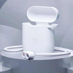 Hurtownia GSM - Etui 3MK silikonový kryt Apple AirPods 2 + karabina bílá/white - 3MK5811 - {ean13} - Hurt