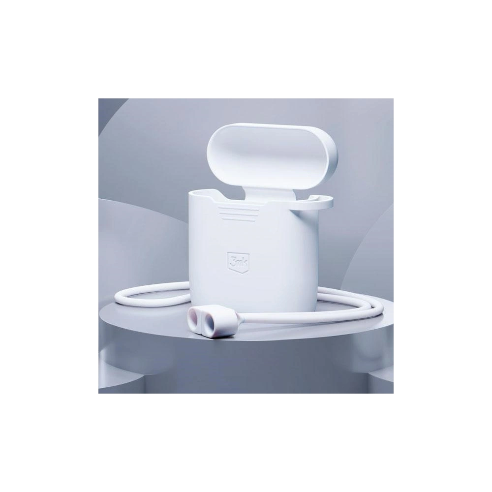 Hurtownia GSM - Etui 3MK Silicon Case Apple AirPods 2 + carabinier alb/white - 3MK5811 - {ean13} - Hurt