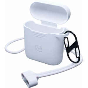 Hurtownia GSM - Etui 3MK silikonový kryt Apple AirPods 2 + karabina bílá/white - 3MK5811 - {ean13} - Hurt