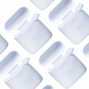 Hurtownia GSM - Etui 3MK silikonový kryt Apple AirPods 2 + karabina bílá/white - 3MK5811 - {ean13} - Hurt