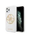 Etui Guess GUHCN58TPUWHGLG Apple iPhone 11 Pro biały/white hard case Glitter 4G Circle Logo