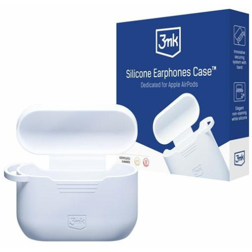 3MK Distributor - 5903108542319 - 3MK5813 - 3MK Silicon Case Apple AirPods Pro + carabiner white - B2B homescreen