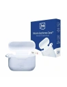 Etui 3MK Silicon Case Apple AirPods Pro + fehér karabińczyk/white