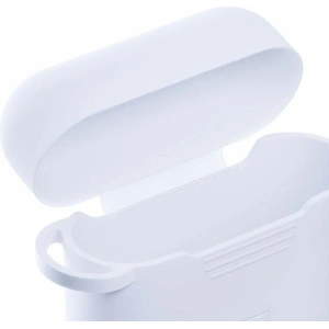 Etui 3MK Silicon Case Apple AirPods Pro + karabińczyk białe/white