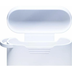 Etui 3MK Silicon Case Apple AirPods Pro + karabińczyk białe/white