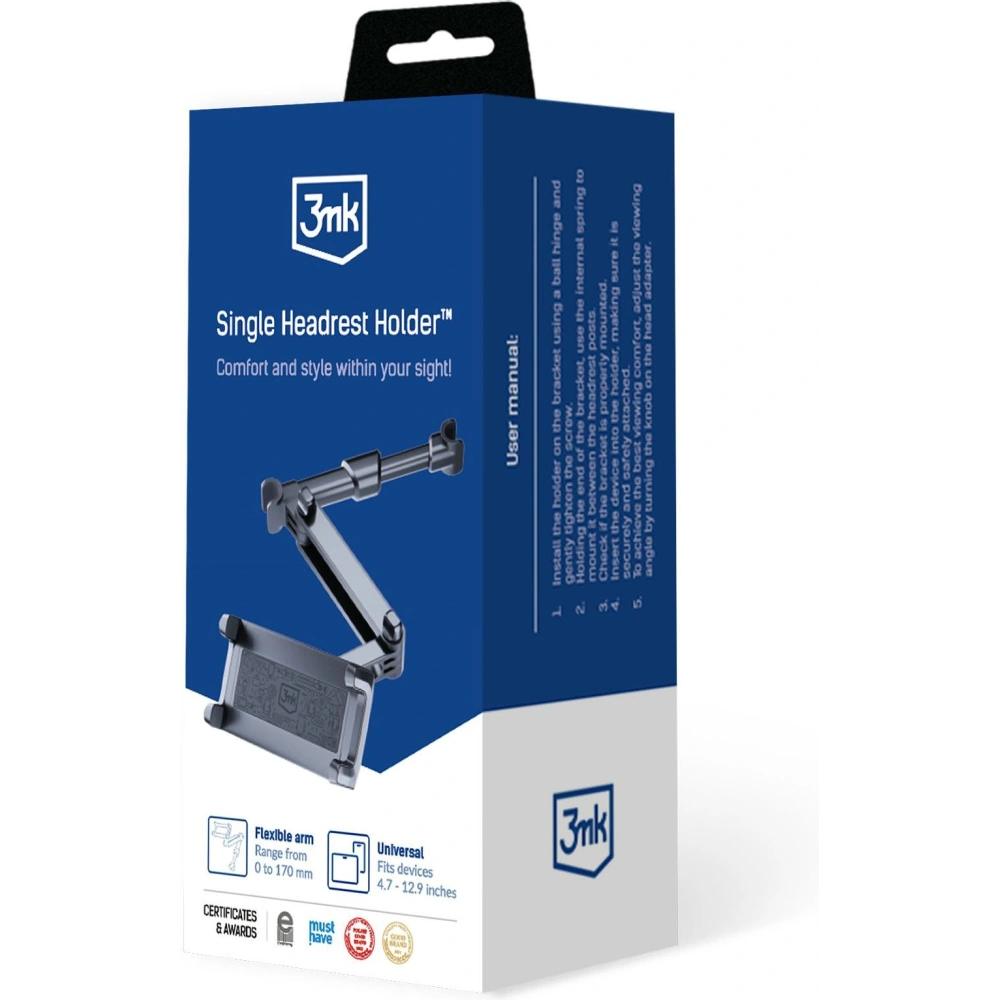 Hurtownia GSM - Kopfstützenhalter 3MK Einzelner Kopfstützenhalter 4,7" - 12,9" - 3MK5814 - {ean13} - Hurt