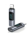 Hurtownia GSM - Adaptér s displejem USAMS AU18 USB-C / Lightning Digitální displej 30W ocel/hliník - USA1086 - {ean13} - Hurt