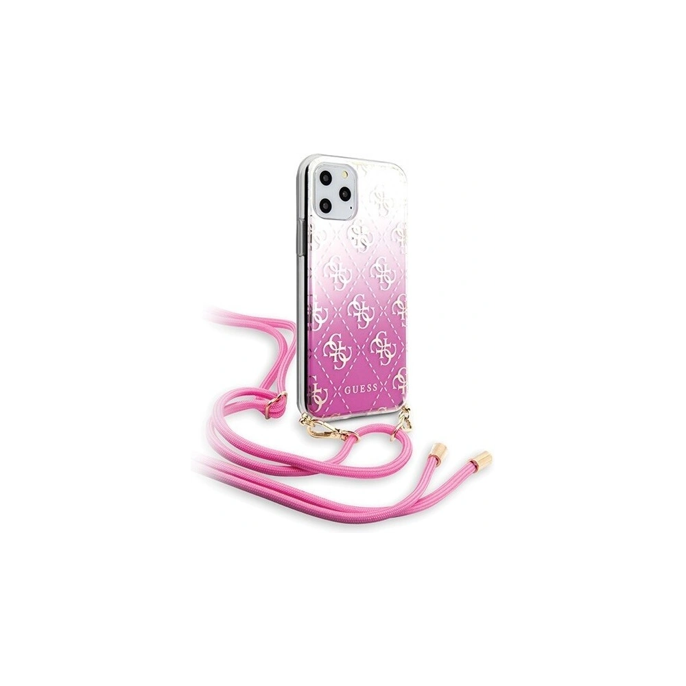 Wholesale Guess GUHCN58WO4GPI iPhone 11 Pro pink hard case 4G Gradient - GUE193PNK - {ean13} - Hurt