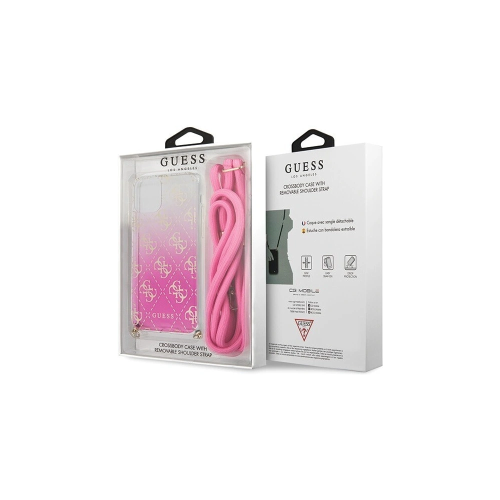 Wholesale Guess GUHCN58WO4GPI iPhone 11 Pro pink hard case 4G Gradient - GUE193PNK - {ean13} - Hurt