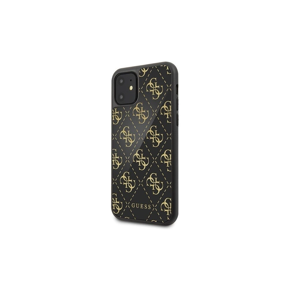 Hurtownia GSM - Etui Guess GUHCN614GGPBK Apple iPhone 11 czarny/black hard case 4G Double Layer Glitter - GUE194BLK - {ean13} - Hurt