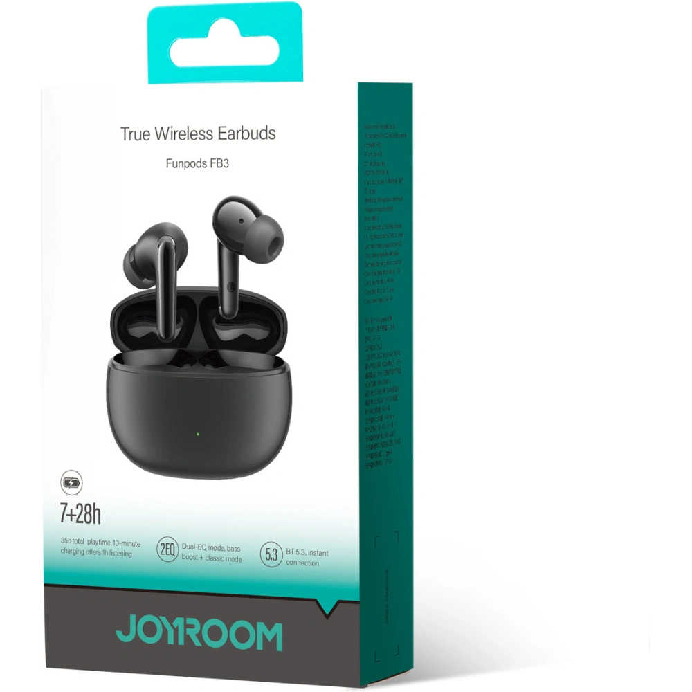 Hurtownia GSM - Bezdrátová in-ear sluchátka TWS Joyroom Funpods Series JR-FB3 Bluetooth 5.3 černá - JYR982 - {ean13} - Hurt