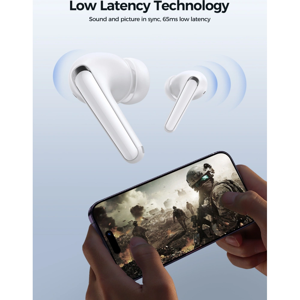 Hurtownia GSM - Căști wireless in-ear TWS Joyroom Funpods Series JR-FB3 Bluetooth 5.3 albe - JYR983 - {ean13} - Hurt