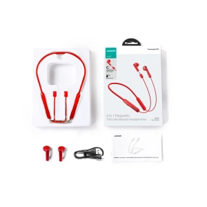 Hurtownia GSM - Bezdrátová sluchátka do uší Joyroom JR-DS1 Bluetooth 5.3 červená - JYR984 - {ean13} - Hurt