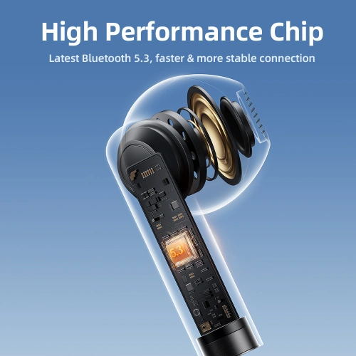 Bezprzewodowe słuchawki douszne Joyroom JR-DS1 Bluetooth 5.3 czerwone