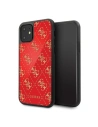 Etui Guess GUHCN614GGPRE Apple iPhone 11 roșu/red hard case 4G Double Layer Glitter