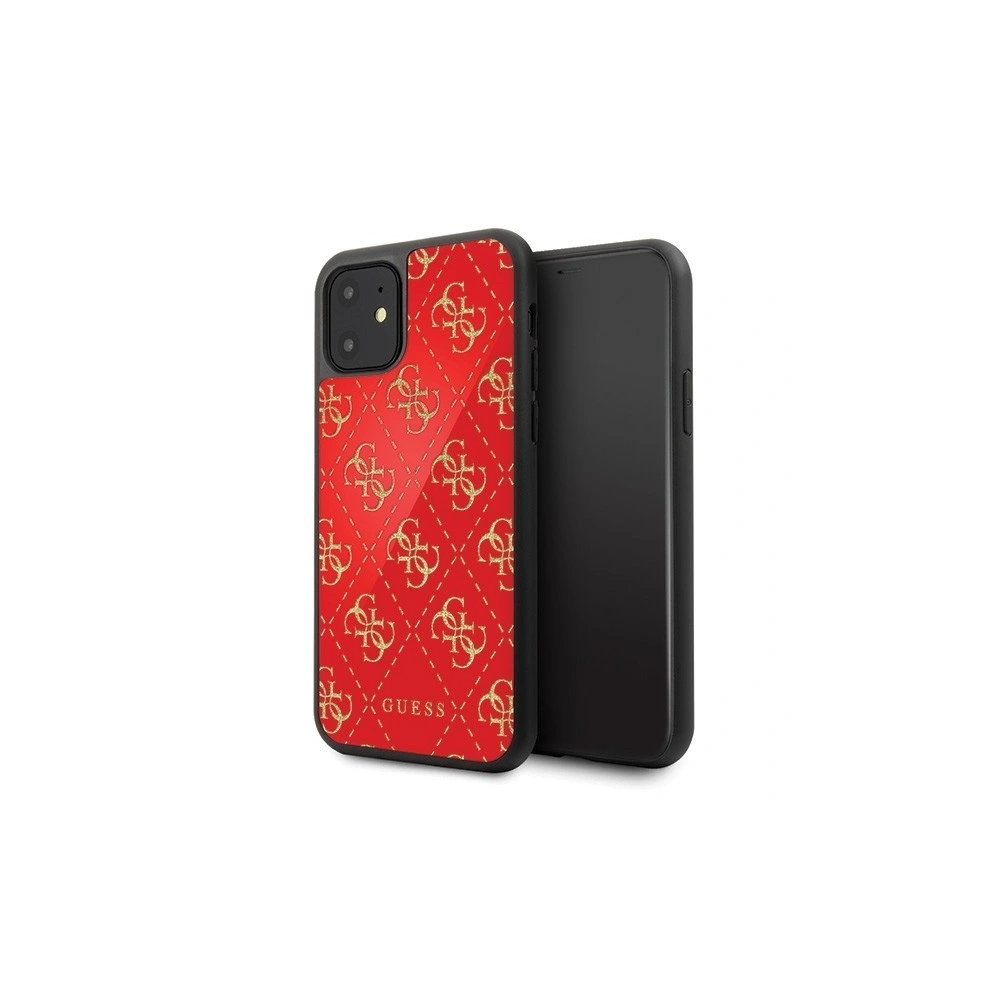 Hurtownia GSM - Etui Guess GUHCN614GGPRE Apple iPhone 11 roșu/red hard case 4G Double Layer Glitter - GUE195RED - {ean13} - Hurt