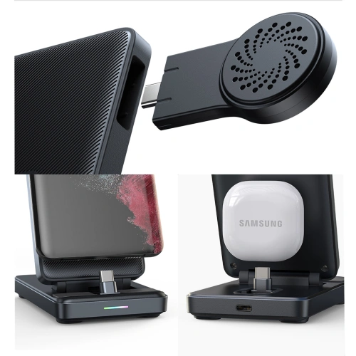 Stacja ładująca 4w1 Joyroom JR-WQS01 czarna