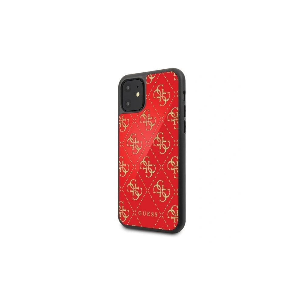 Hurtownia GSM - Etui Guess GUHCN614GGPRE Apple iPhone 11 roșu/red hard case 4G Double Layer Glitter - GUE195RED - {ean13} - Hurt