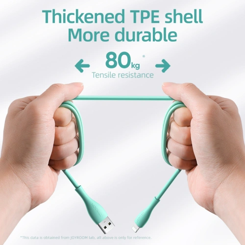 Kabel Joyroom S-2030M8 USB-A / Lightning 3A 2m zielony