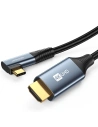 Kabel kątowy Joyroom SY-20C1 USB-C / HDMI 4K 60Hz 2m grau