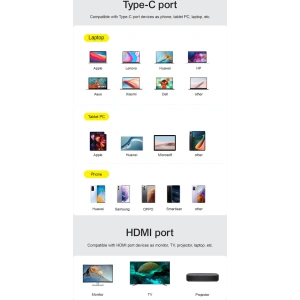 Hurtownia GSM - Kabel kątowy Joyroom SY-20C1 USB-C / HDMI 4K 60Hz 2m grau - JYR989 - {ean13} - Hurt