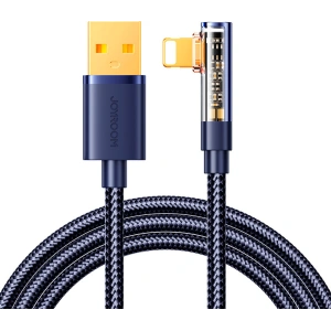 Hurtownia GSM - Cablul unghiular Joyroom S-UL012A6 USB-A / Lightning 2.4A 1.2m albastru - JYR990 - {ean13} - Hurt