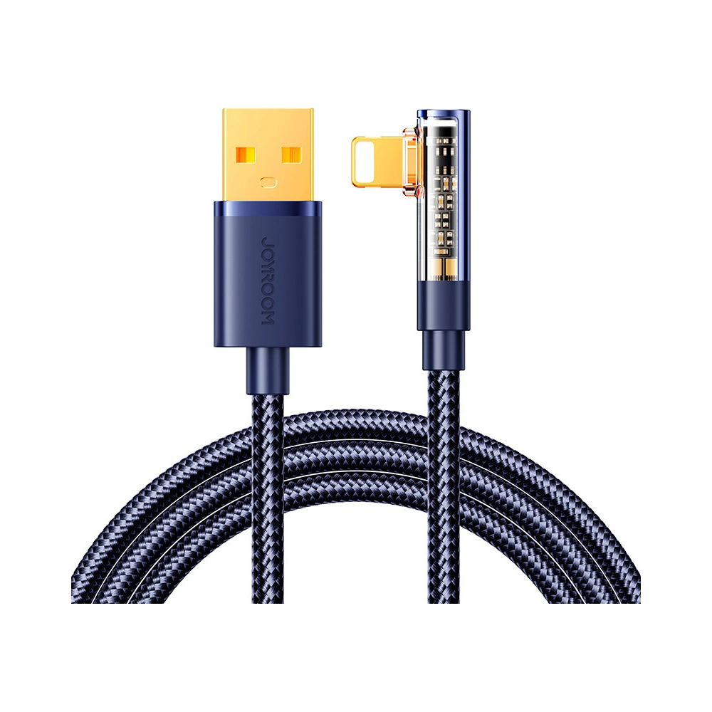 Hurtownia GSM - Sarokkábel Joyroom S-UL012A6 USB-A / Ligtning 2.4A 1.2m kék - JYR990 - {ean13} - Hurt