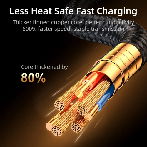 Kabel kątowy Joyroom S-UL012A6 USB-A / Ligtning 2.4A 1.2m niebieski