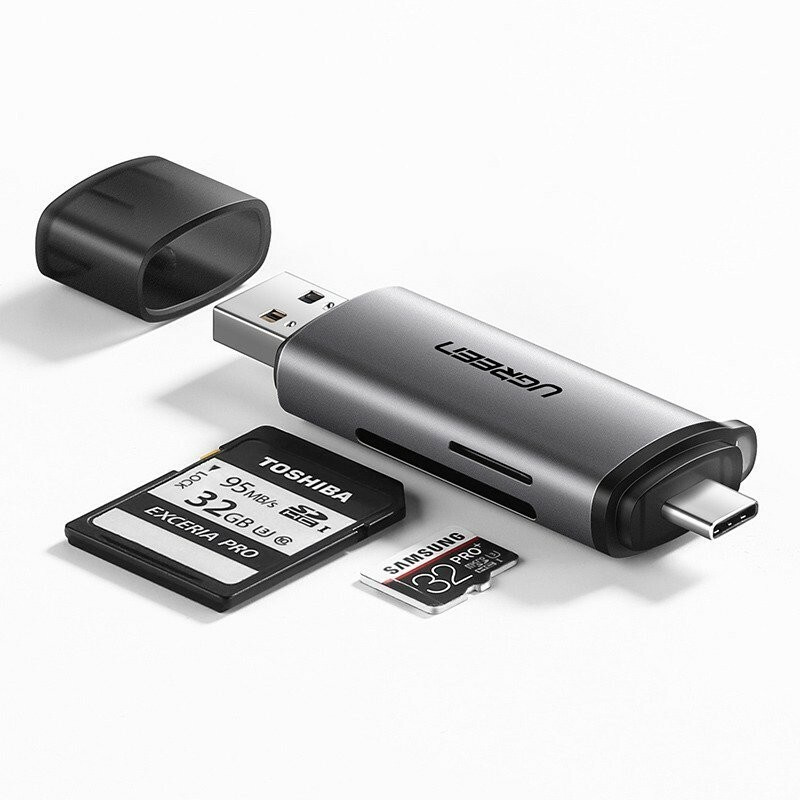 Hurtownia Ugreen - 6957303857067 - UGR179 - Adapter USB + USB-C UGREEN czytnik kart SD + microSD - B2B homescreen