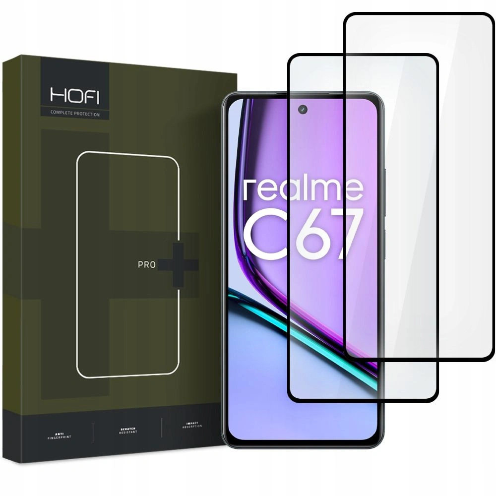 Hurtownia GSM - Gehärtetes Glas Hofi Glass Pro+ Realme C67 4G Schwarz [2 PACK] - HOFI480 - {ean13} - Hurt