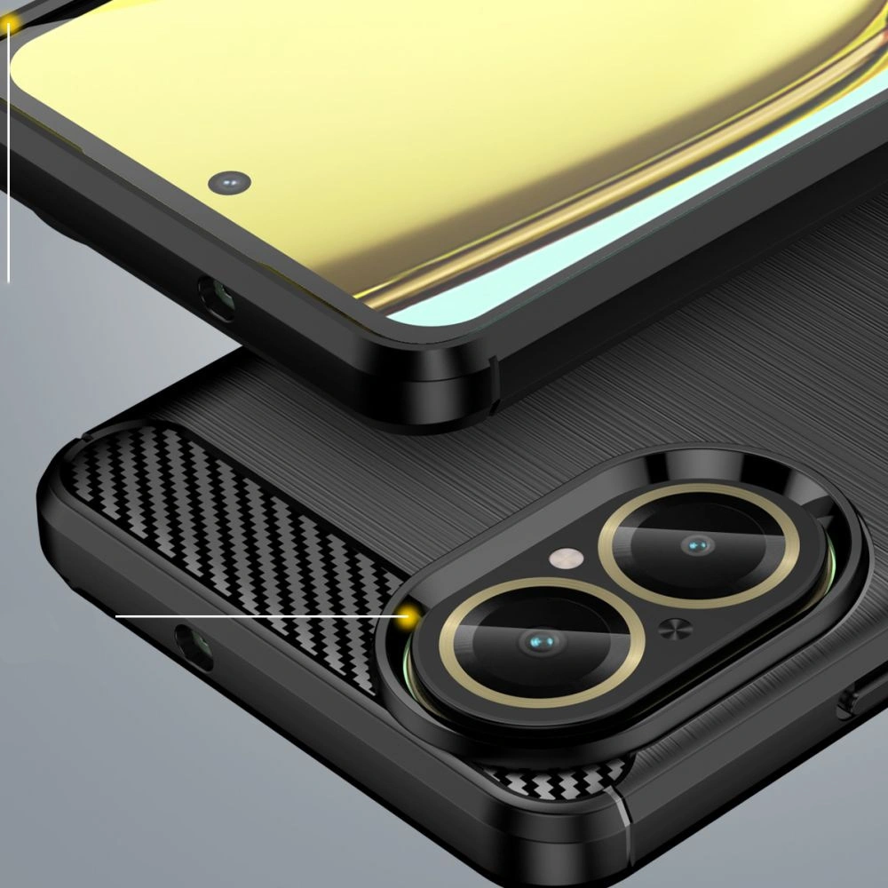 Hurtownia GSM - Case Tech-Protect TPUCarbon Realme C67 4G Schwarz - THP2703 - {ean13} - Hurt