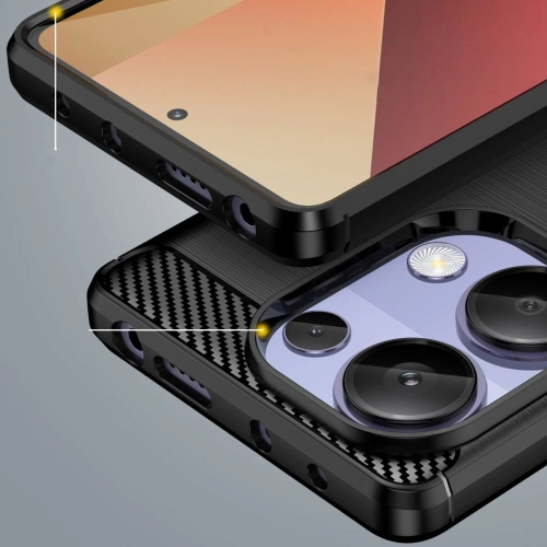 Etui Tech-Protect TPUCarbon Xiaomi Redmi Note 13 Pro 4G / LTE / 14S Black