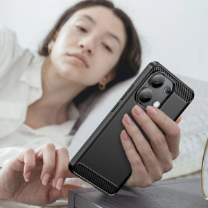 Etui Tech-Protect TPUCarbon Xiaomi Redmi Note 13 4G Black