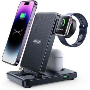 Hurtownia GSM - Töltőállomás 4w1 Joyroom JR-WQS02 Apple iPhone / AirPods / Apple Watch fekete - JYR991 - {ean13} - Hurt