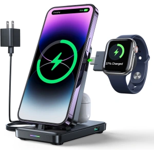 Hurtownia GSM - Stacja ładująca 4w1 Joyroom JR-WQS02 Apple iPhone / AirPods / Apple Watch czarna - JYR991 - {ean13} - Hurt