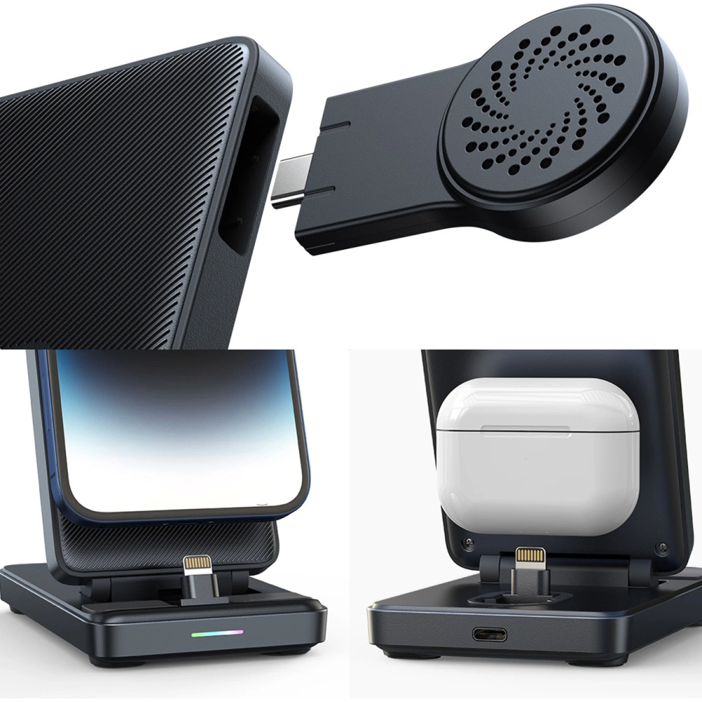 Hurtownia GSM - Statie de încărcare 4w1 Joyroom JR-WQS02 Apple iPhone / AirPods / Apple Watch neagră - JYR991 - {ean13} - Hurt