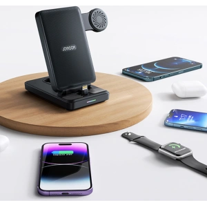Hurtownia GSM - Töltőállomás 4w1 Joyroom JR-WQS02 Apple iPhone / AirPods / Apple Watch fekete - JYR991 - {ean13} - Hurt