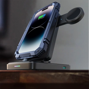 Hurtownia GSM - Töltőállomás 4w1 Joyroom JR-WQS02 Apple iPhone / AirPods / Apple Watch fekete - JYR991 - {ean13} - Hurt