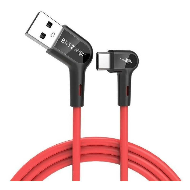 BlitzWolf Distributor - 5907489602792 - BLZ181 - Right Angle USB-A to Type-C Cable BlitzWolf BW-AC1 3A 1,8m - B2B homescreen