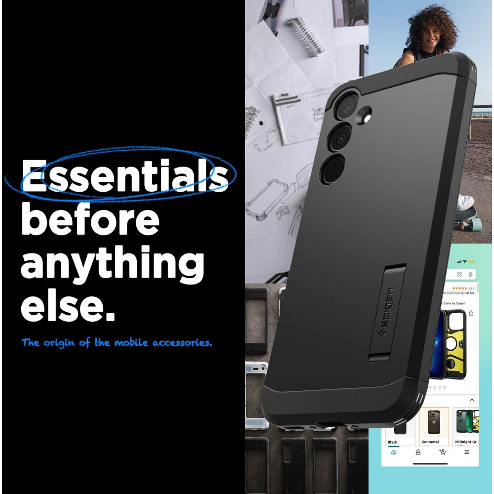 Hurtownia GSM - Etui Spigen Tough Armor Samsung Galaxy A35 5G Fekete - SPN3360 - {ean13} - Hurt