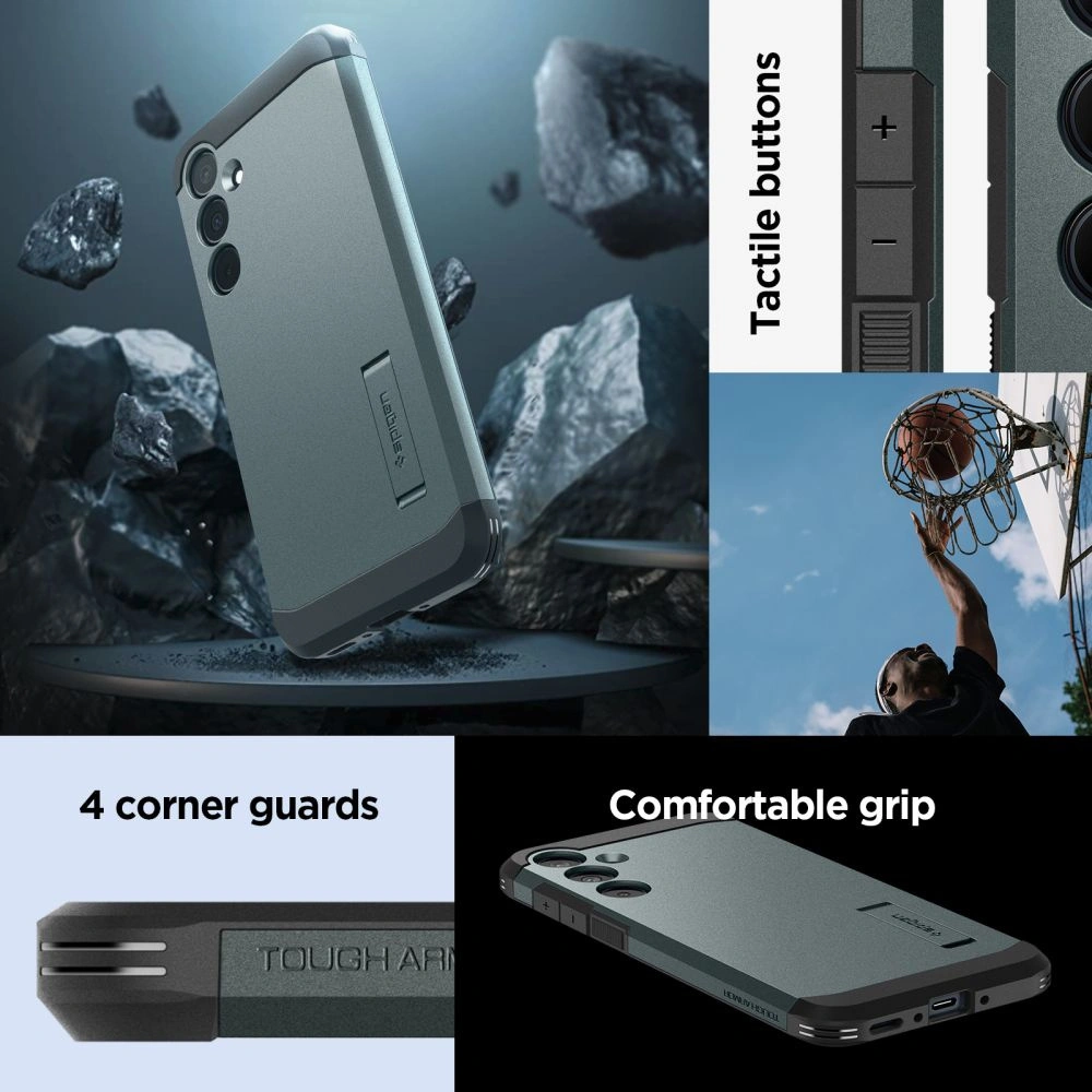 Hurtownia GSM - Case Spigen Tough Armor Samsung Galaxy A35 5G Abyss Grün - SPN3361 - {ean13} - Hurt